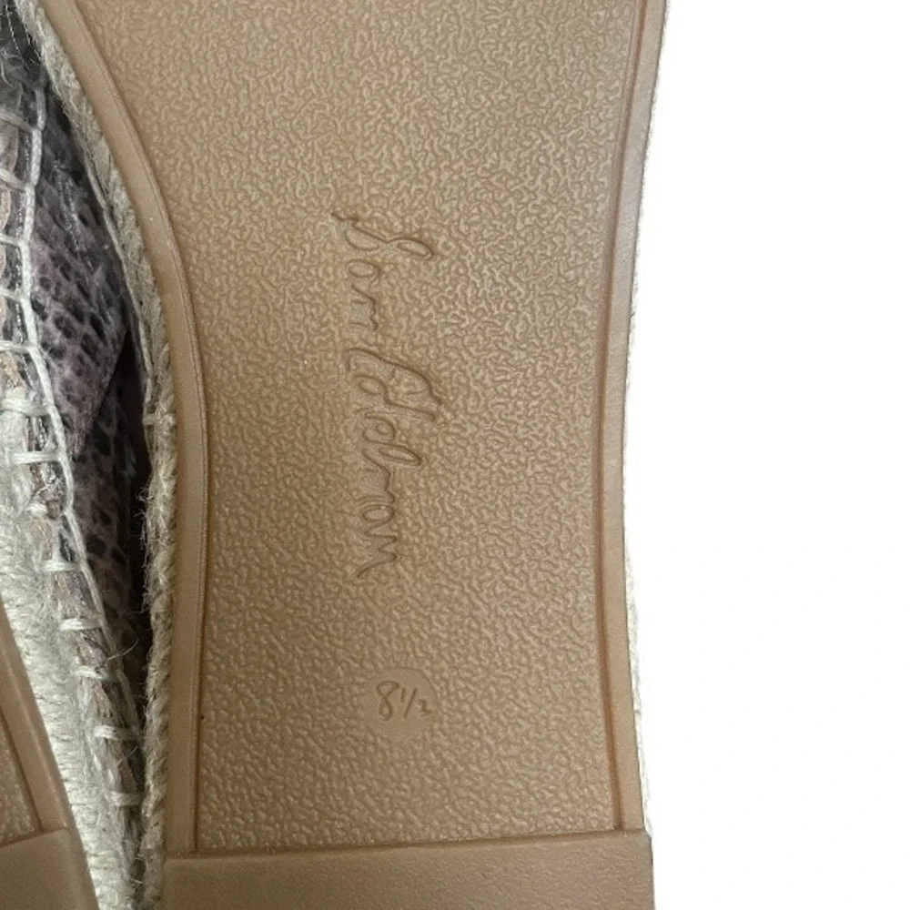 Sam Edelman Kesia leather slip on Espadrille flat loafer NEW